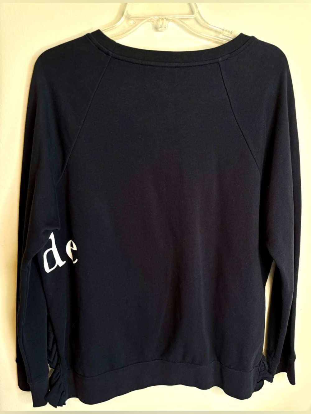 KATE SPADE NEW YORK RUFFLE PULLOVER CREWNECK SWEATSHIRT - Picture 6 of 6